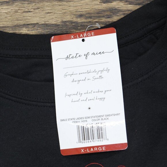 NWT State of Mind Pullover Fleece State Sweatshirt 14316 2XL Missouri Black - Picture 4 of 5